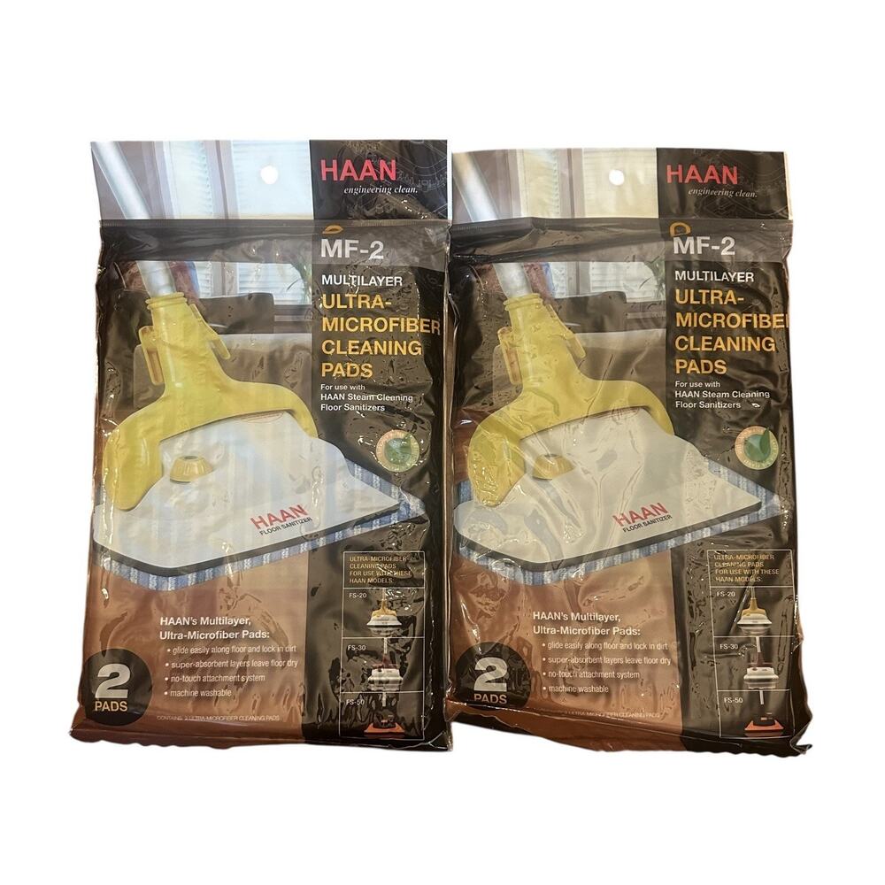HAAN MF-2 Lot Of 2 = 4 Pads Multilayer Ultra Microfiber Cleaning Pad FS-20,40,60